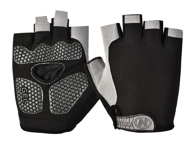 Cross-border Thin Half-finger Gloves Men's and Women's Riding Non-slip Quick-drying Sports Fitness Breathable Bicycle Gloves A01W