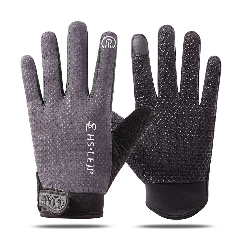 Cross-border Thin Half-finger Gloves Men's and Women's Riding Non-slip Quick-drying Sports Fitness Breathable Bicycle Gloves A01W