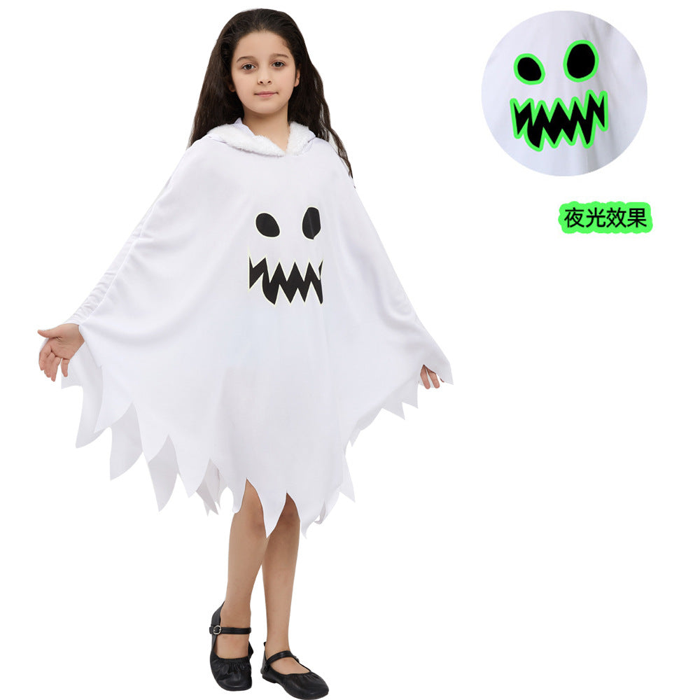 Kids' Luminous Ghost Cloak Halloween Costume