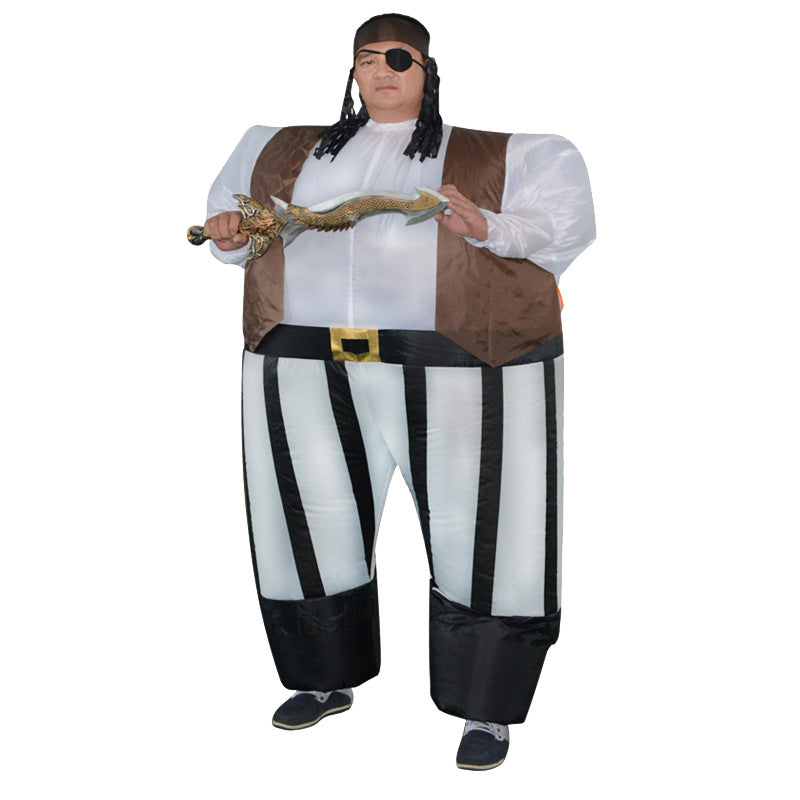 Halloween Stage Performance Costumes Funny Pirate Inflatable Costumes Amazon North America Best-Selling Cartoon Funny Puppet Costume Factory