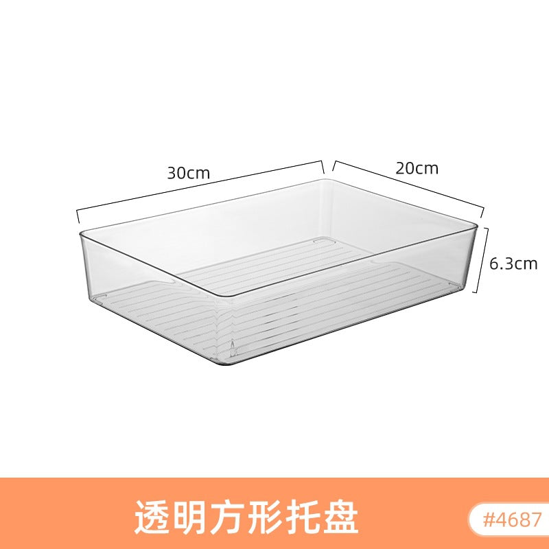 Refrigerator Storage Box Household Thickened Transparent Food Grade Fresh-keeping Box Beverage Multi-style Stackable Vegetable Freezer Box