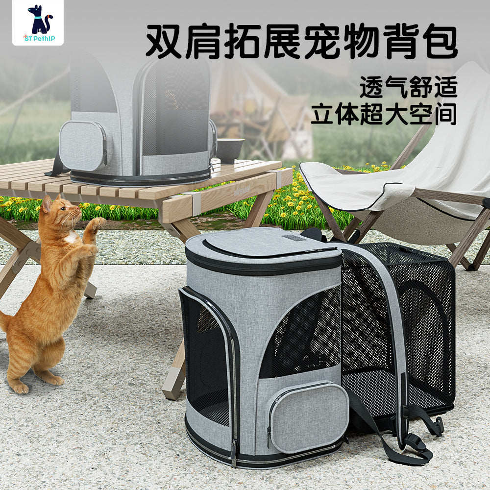 Cross-border Cat Bag Outgoing Portable Pet Bag Large Capacity Pet Space Capsule Cat and Dog Box Shoulder Cat Outgoing Bag