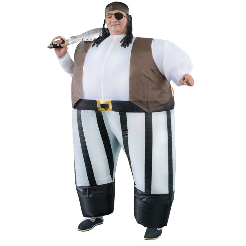 Halloween Stage Performance Costumes Funny Pirate Inflatable Costumes Amazon North America Best-Selling Cartoon Funny Puppet Costume Factory