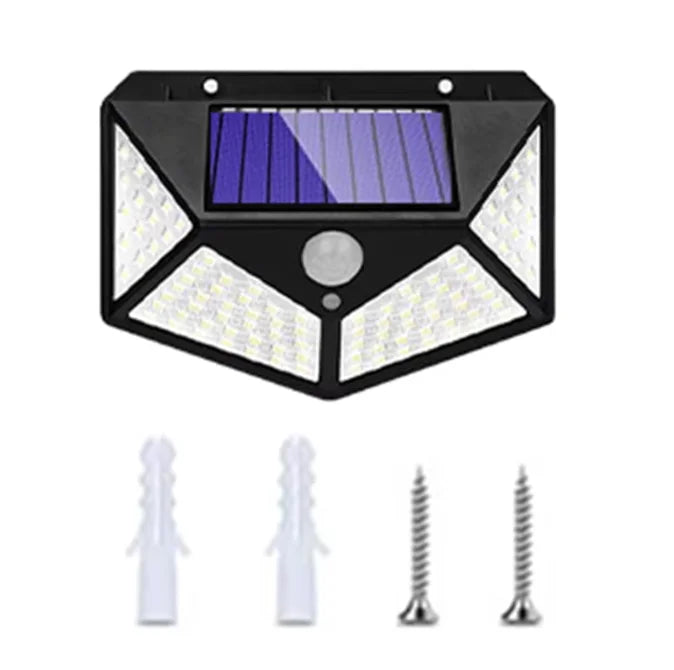 LED Solar Outdoor Wall Lights With Motion Sensor, 3 Lighting Modes IP65