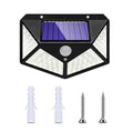 LED Solar Outdoor Wall Lights With Motion Sensor, 3 Lighting Modes IP65