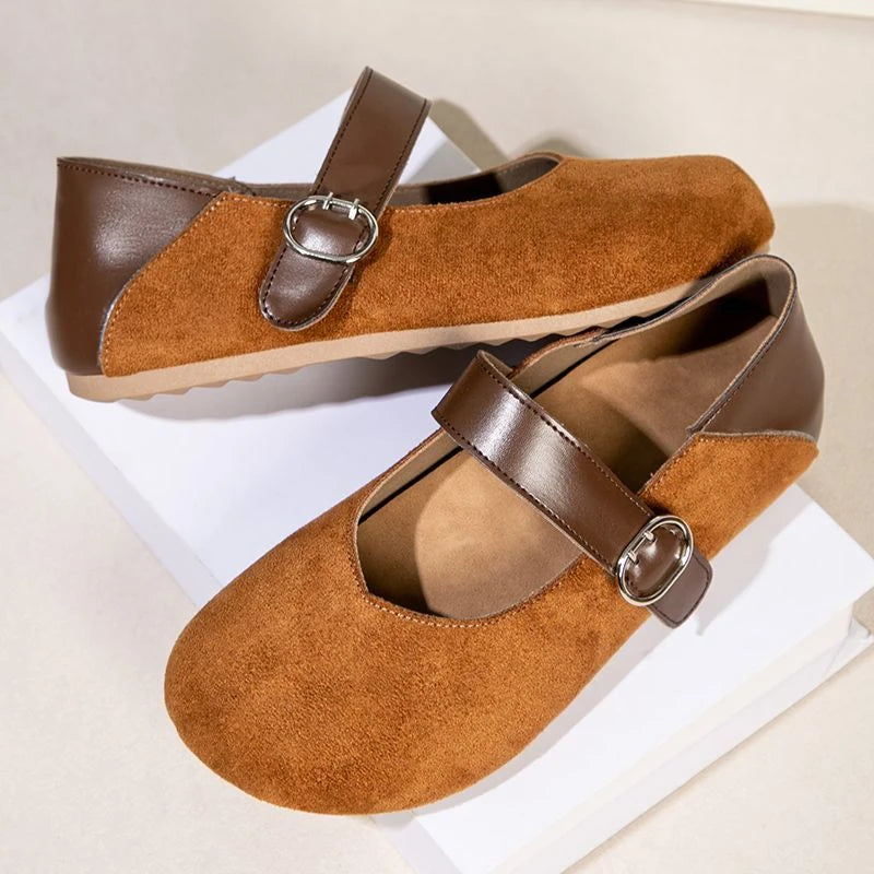 Women's Wide-Fit Mary Jane Flats