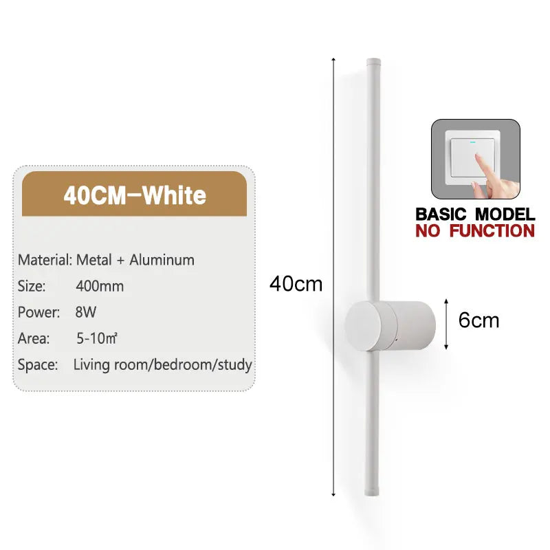 350° Rotatable LED Wall Lamps for TV Background Aluminum Hardwired LED Wall Lights Corridor Wall Sconce for Bedroom Living Room