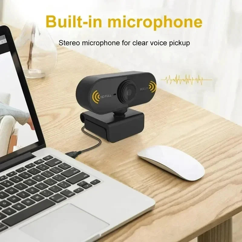 NEW Webcam 1080P Mini Camera 2K Full HD Webcam with Microphone 30fps USB Web Cam for Auto Focus PC Laptop Video Shooting Camera
