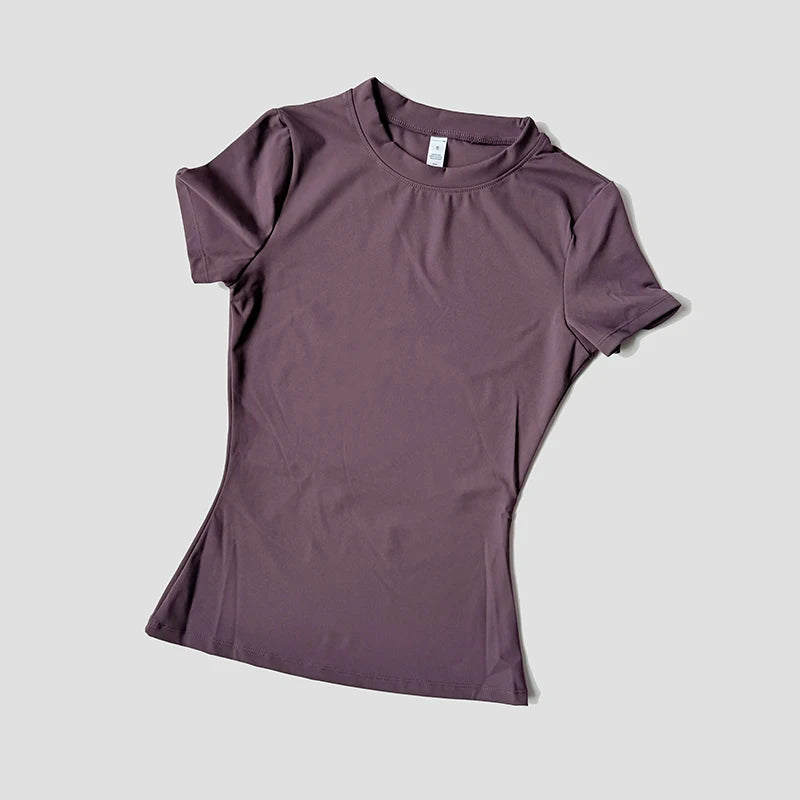 Women Yoga Top Seamless Sport T Shirts Fitness Clothes Short Sleeve Yoga