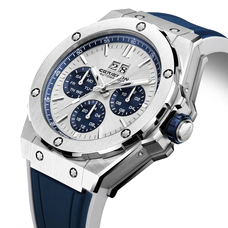 2026 Man Mechanical Watches for Men Sport Analog Automatic Wristwatches with Silicone Strap Stainless Steel Waterproof Reloj