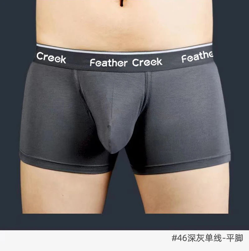 Mens Everyday Large Pouch Underwear U Convex Bulge Enhancing Durable Seamless Cotton Briefs Breathable Low Rise Boxer Shorts Fit