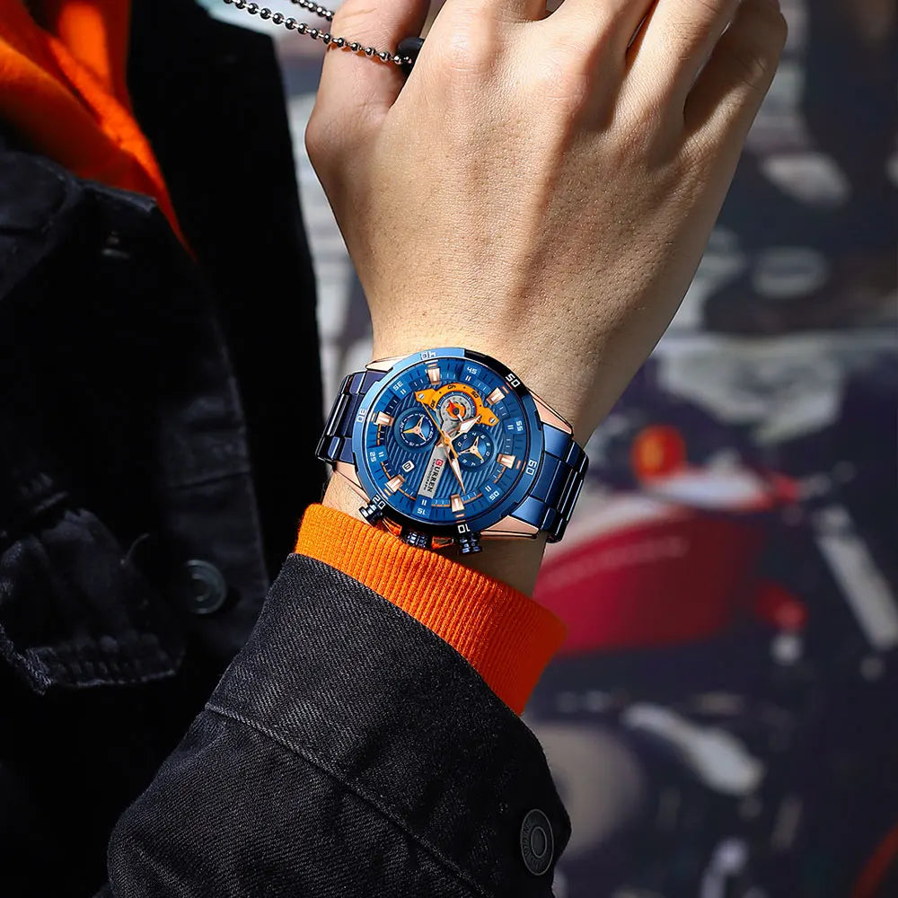 Men's Stainless Steel Chronograph Watch