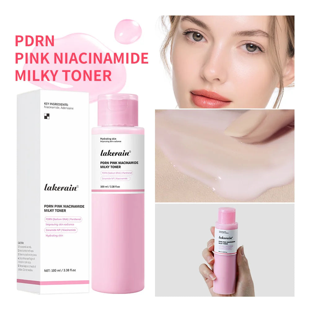 PDRN Pink Niacinamide Milky Toner For Hydrating Moisturizing Soothing