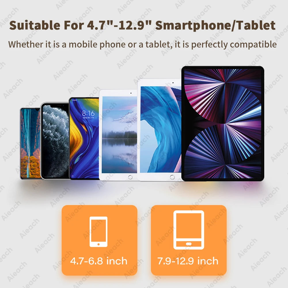 Portable Monitor Stand & Tablet Stand Holder Adjustable, Foldable, For 7