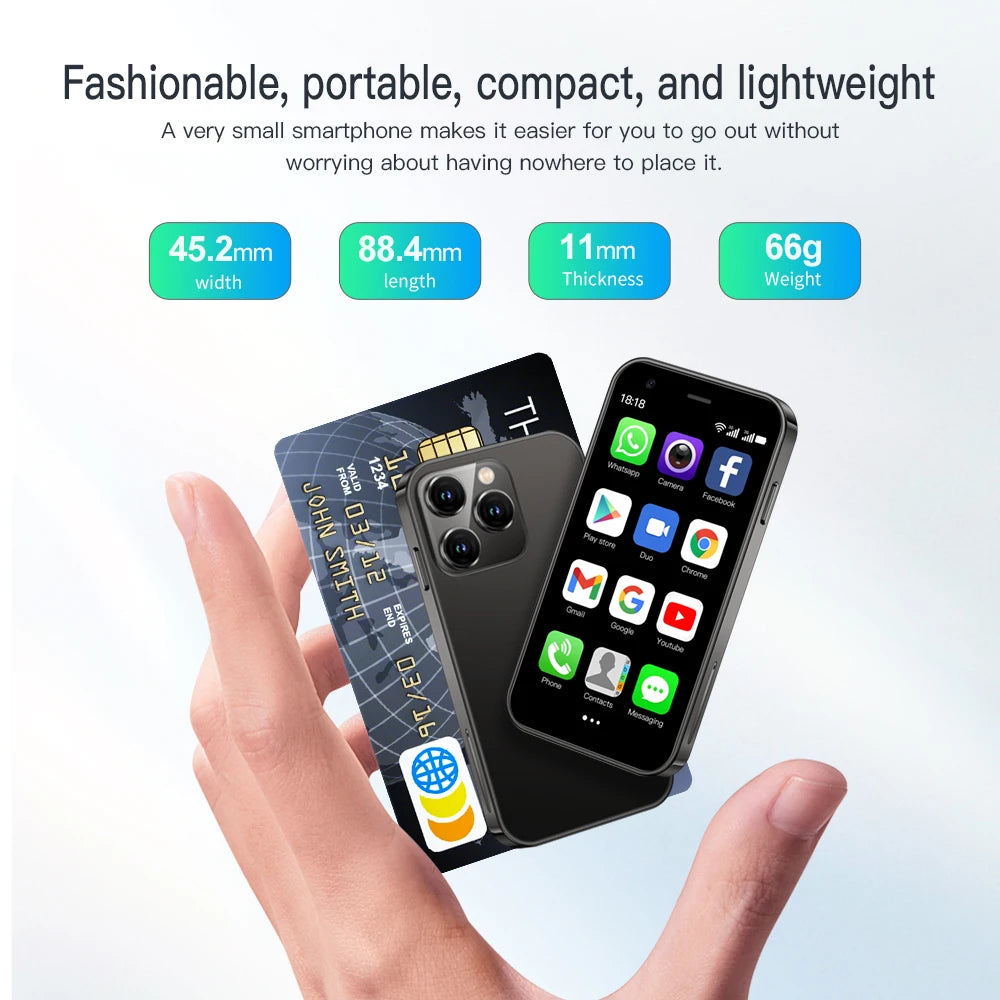 SERVO 15SE Mini Smartphone 3G WCDMA Android System WiFi Hotspot Play