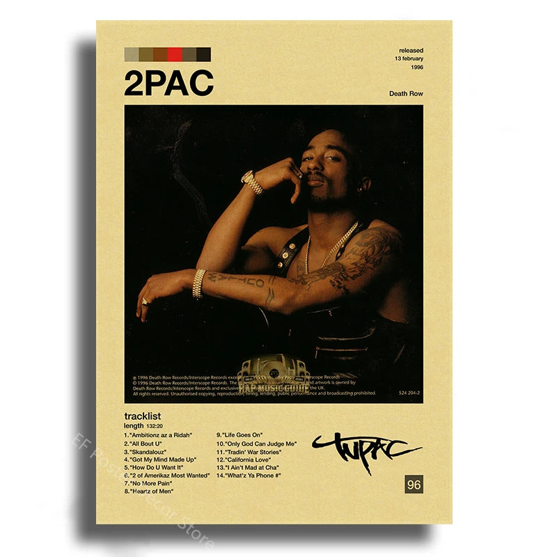 Music Album Aesthetic Wall Art Poster