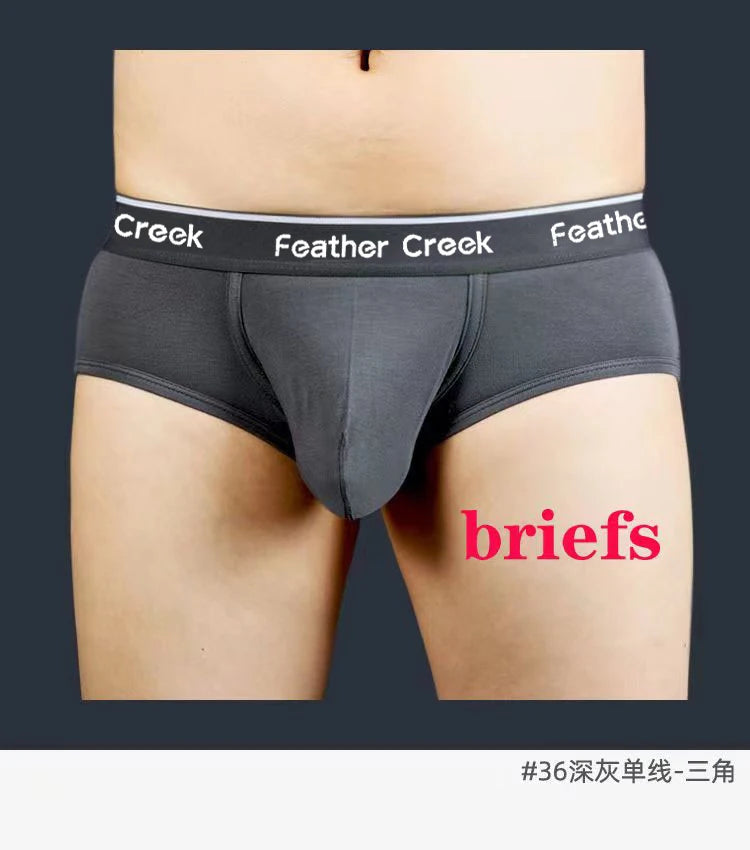 Mens Everyday Large Pouch Underwear U Convex Bulge Enhancing Durable Seamless Cotton Briefs Breathable Low Rise Boxer Shorts Fit