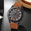 Men's Classic Leather Strap Watch