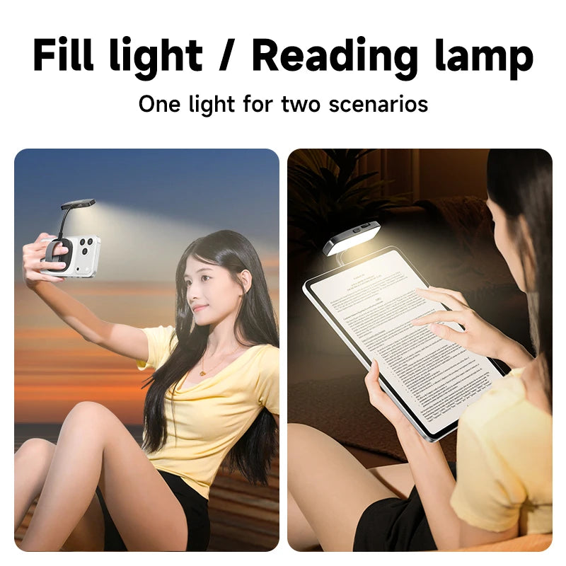 Magnetic Selfie Light Gooseneck LED Phone Fill Light Portable Video