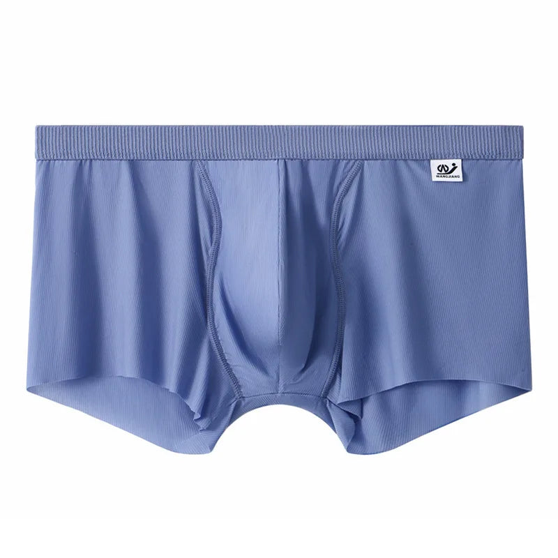 Men Panties Mens Ice Silk Boxers Seamless Sexy Underwear Man Ultra-thin Breathable Boxer Shorts Boxershorts