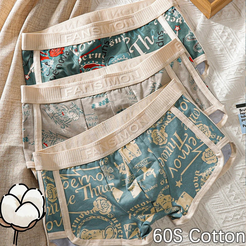 Retro Cotton Boxer Shorts
