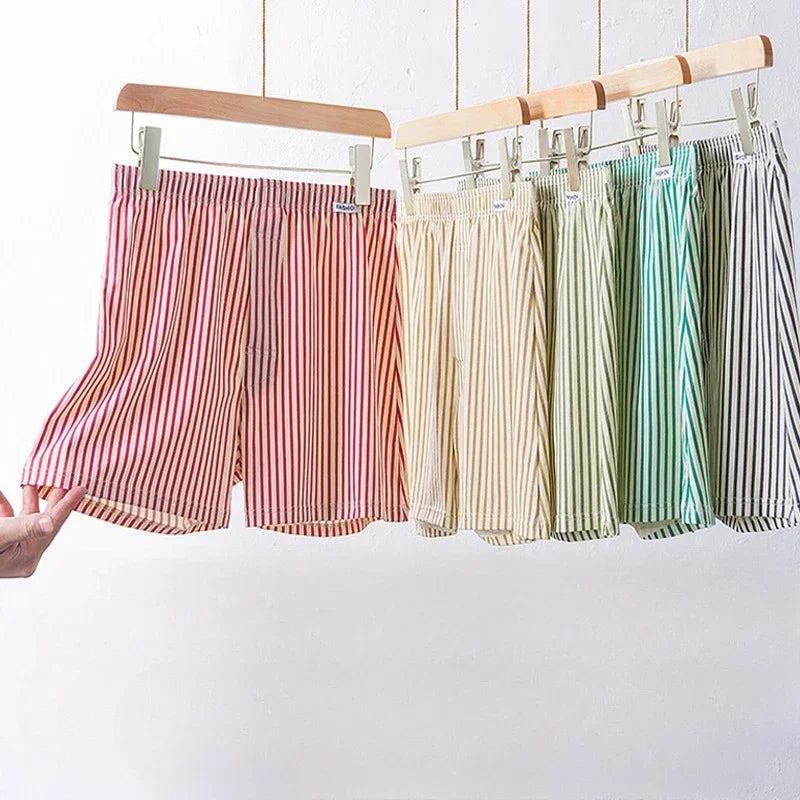 Men's Striped Cotton Boxers – 3 Pack
