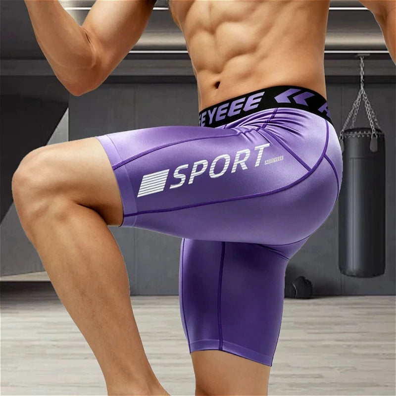 Men's Quick-Dry Long Sports Boxers