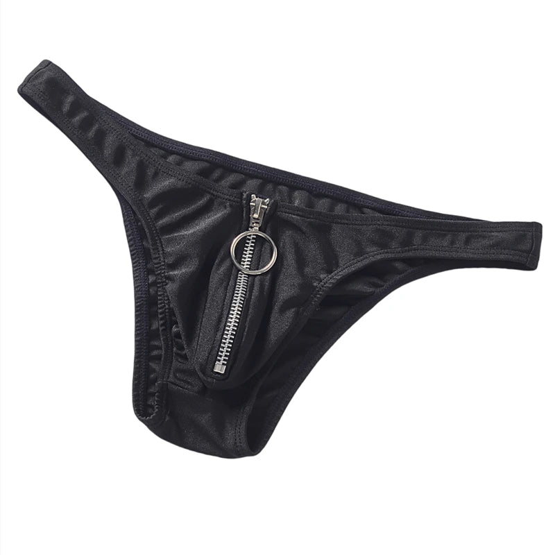 Zip-Detail Low-Rise Briefs