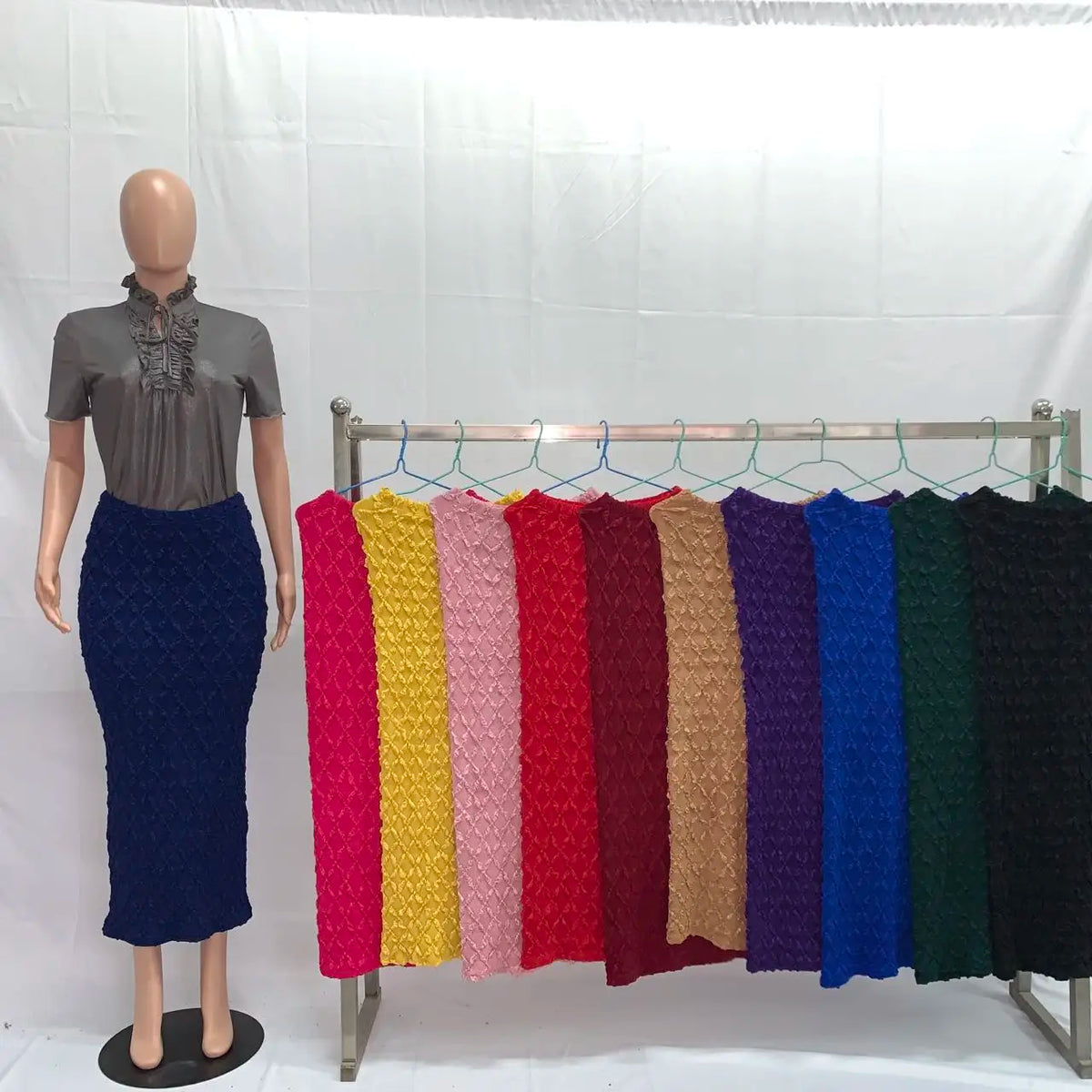 181029# Long Skirts for Women Fit Slim High Waist Skirt Plus Size Skirt