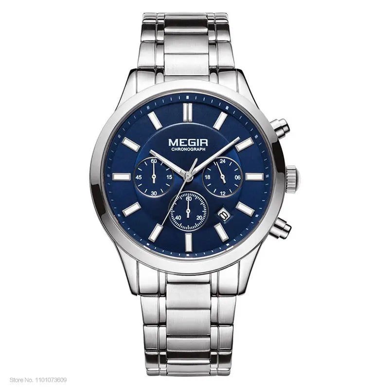 Men's Stainless Steel Chronograph Quartz Watch