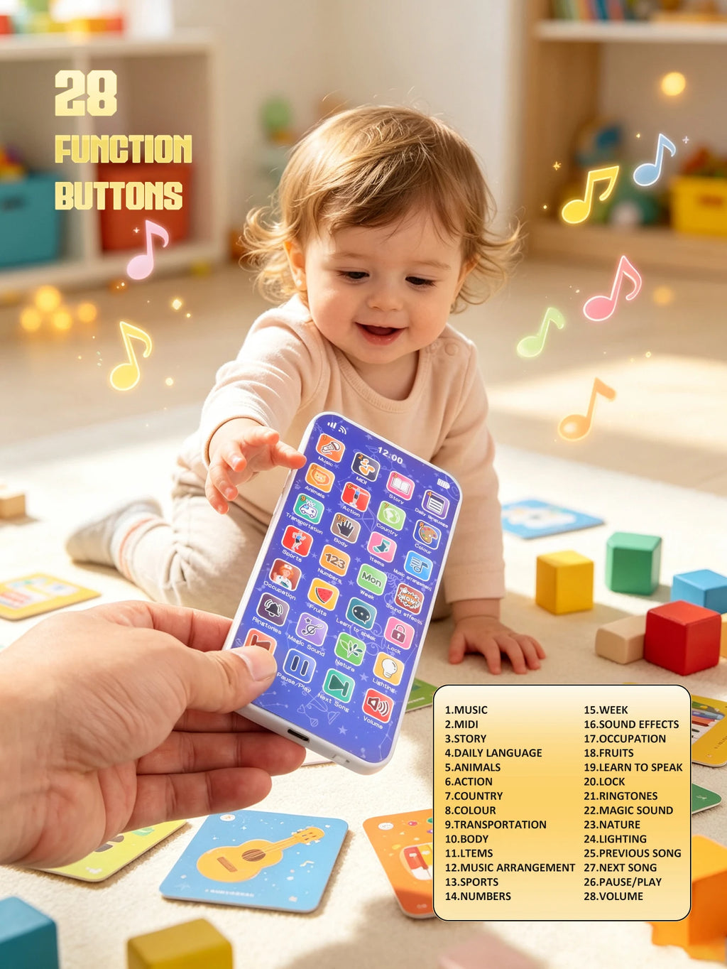 Children'S Smart Realistic Toy Smartphone Educational Early Learning