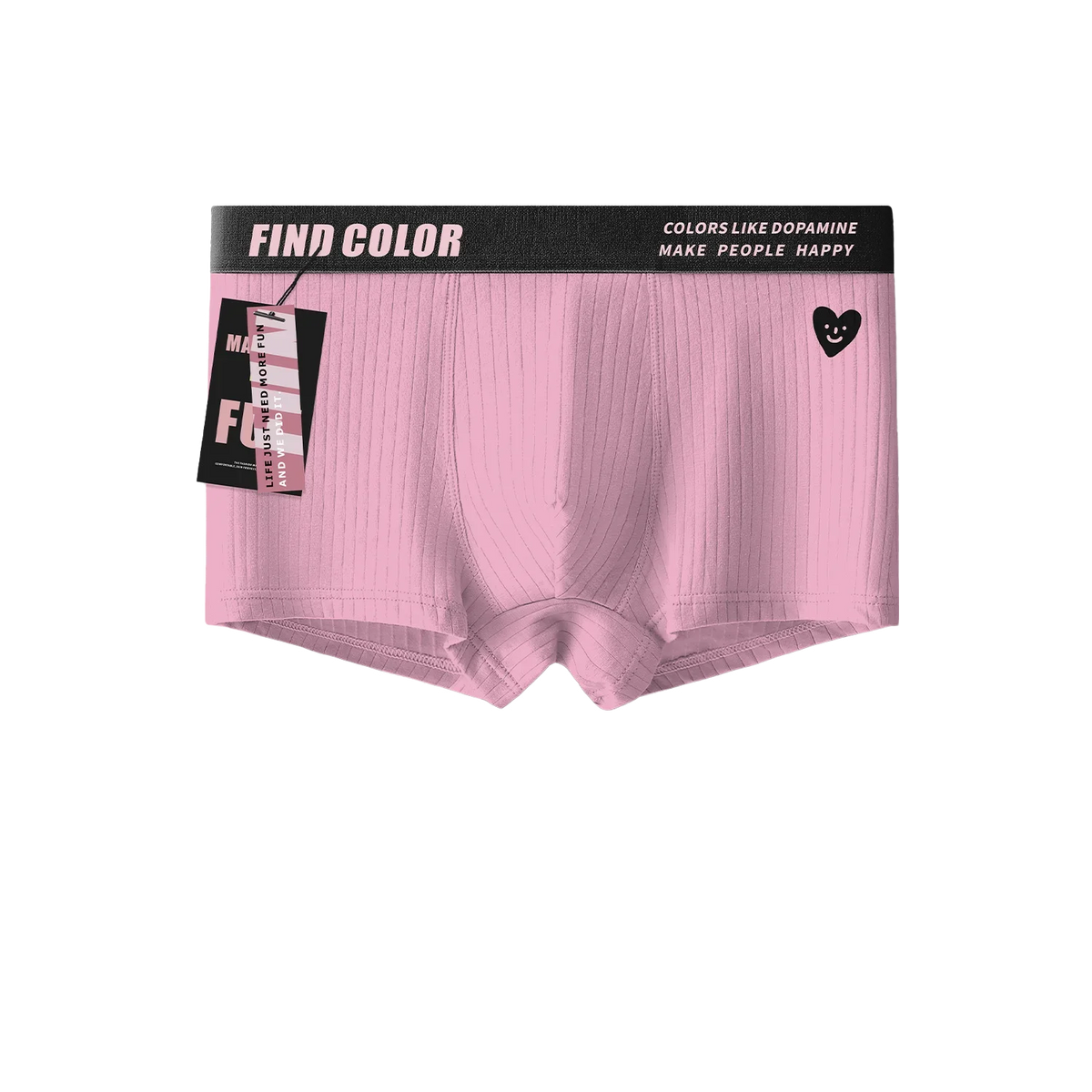 Mens Panties Boxers Modal Cotton Men's Underwear Breathable Man Boxershorts Striped Underpants Skin-friendly Boxer Shorts Pink