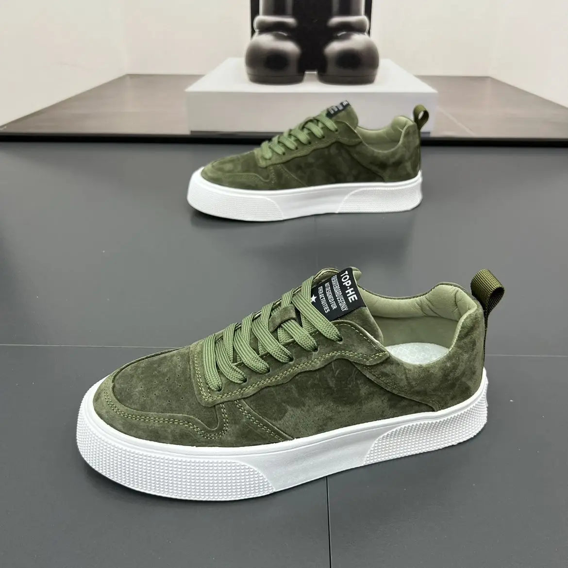 Men'S Lightweight Flat Board Shoes Sports Soft Outdoor Walking Zapatos