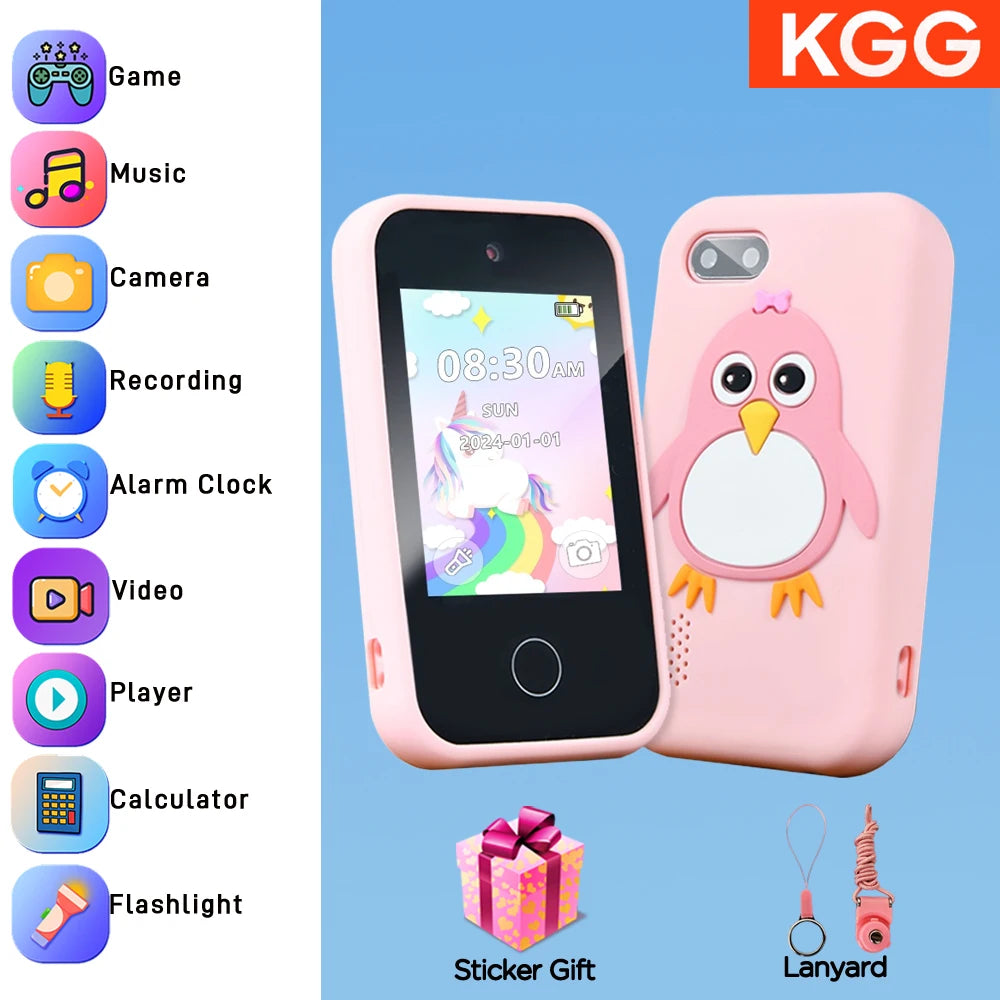 Kids Smart Phone For Girls Boys Kids Cell Phone Toys Dual Camera Music
