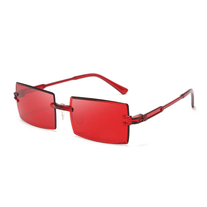 Rivet Rectangle Sunglasses