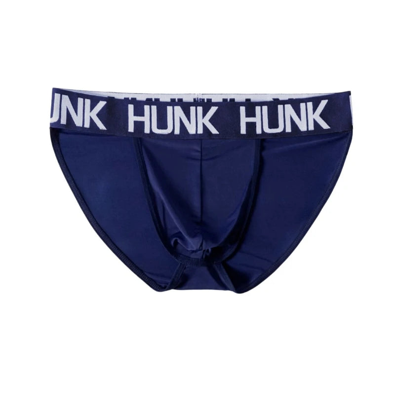 Mens Athletic Briefs Ice Silk High Cut Briefs Style Underwear Trend Letter Print Stretch Waistband Gym Fitness Daily Loungewear