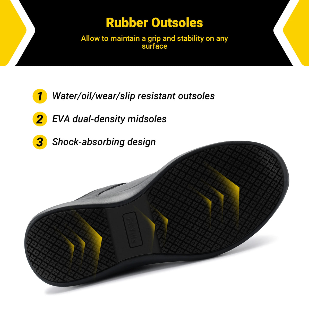 Fittington Men's Steel-Toe Work Shoes
