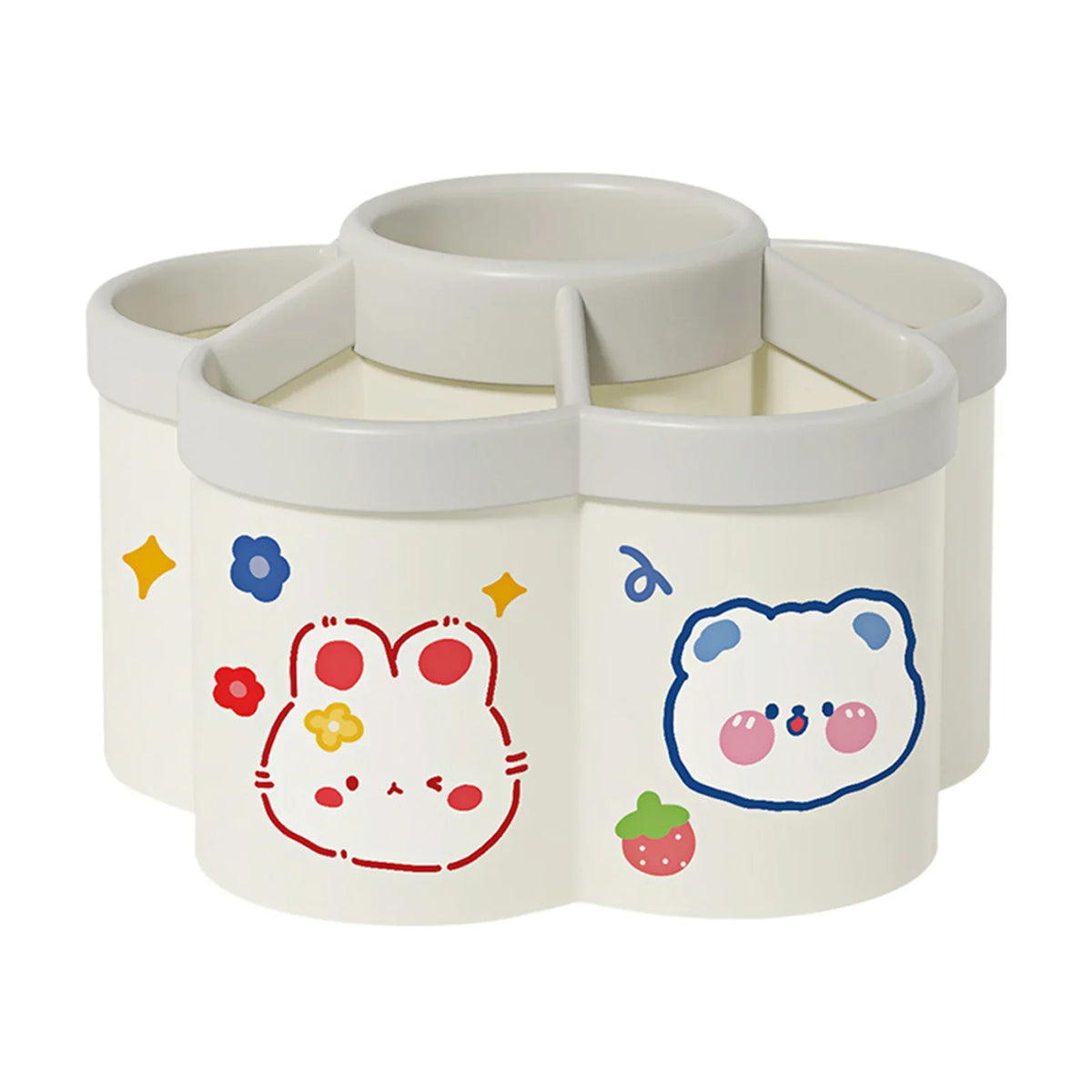Rotating Desk Organizer, Large Makeup & Pen Holder For
