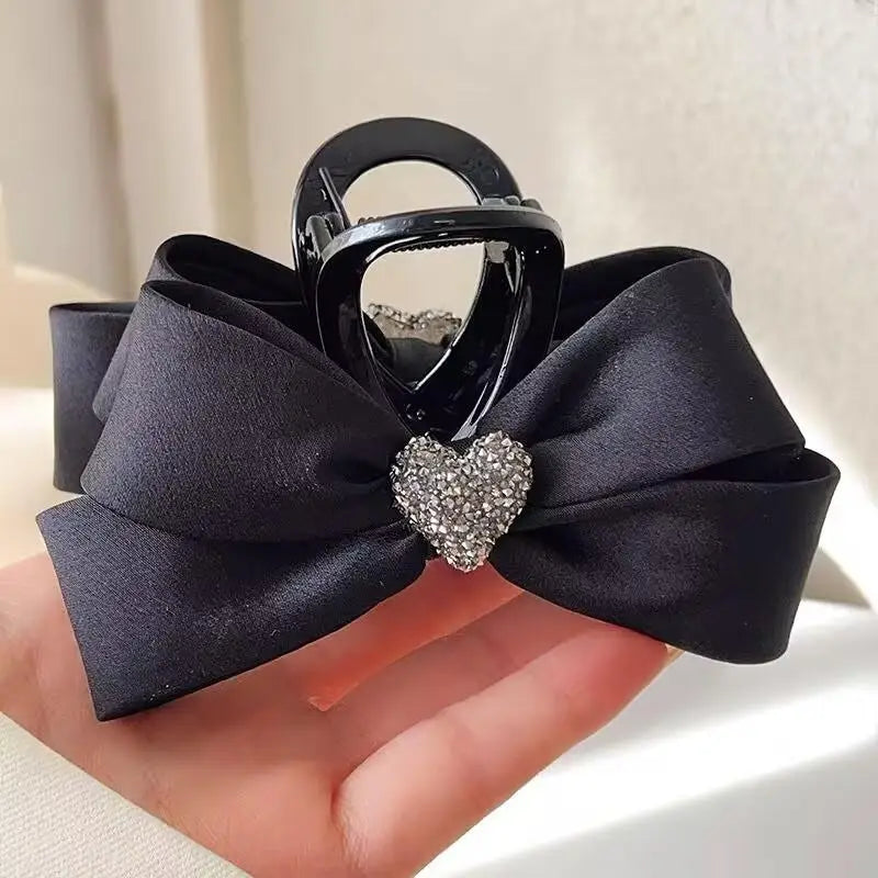 Women's Rhinestone Bow Hair Clip