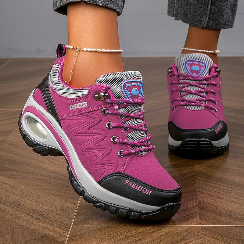 Women's Waterproof Platform Hiking Sneakers