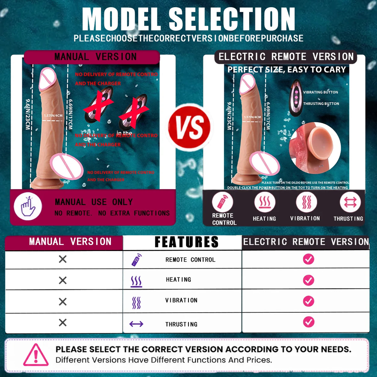 Dildo - Dildo - 1pc Realistic Silicone Dildo with Suction Cup And Telescopic Vibration, Wireless Infrared Control, Rechargeable Lithium Battery, G-Spot And Anal Play Masturbation Toy for Women