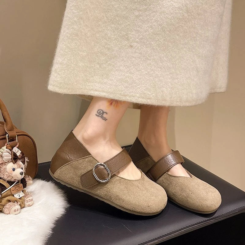 Women's Wide-Fit Mary Jane Flats