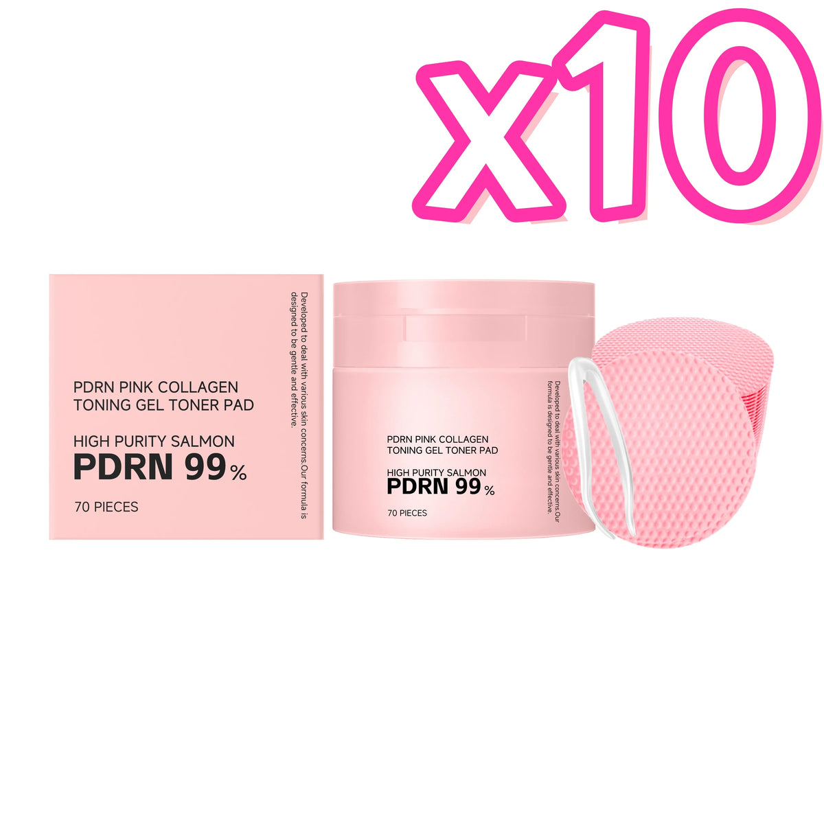 PDRN Collagen Toner Pads Repair Skin Barrier Calm Redness Hydrate Skin