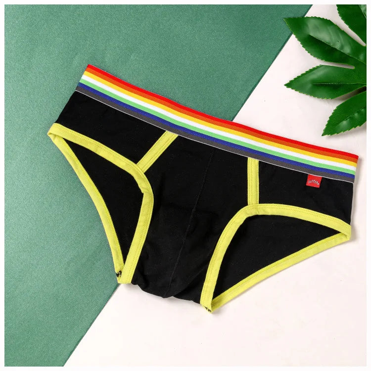 Rainbow-Waist Cotton Briefs