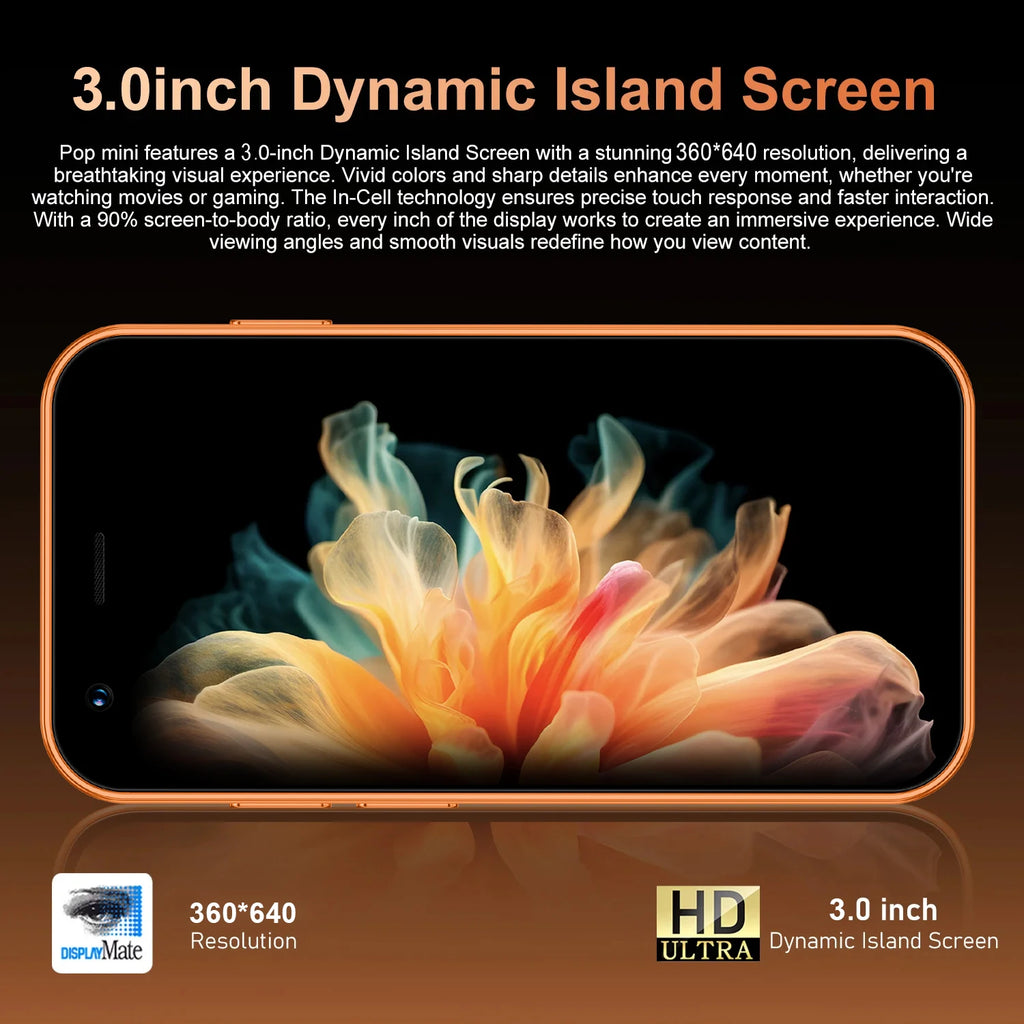 Mini Smartphone With 3.0-Inch Display, 3G WCDMA, Dual SIM Cards, GPS,