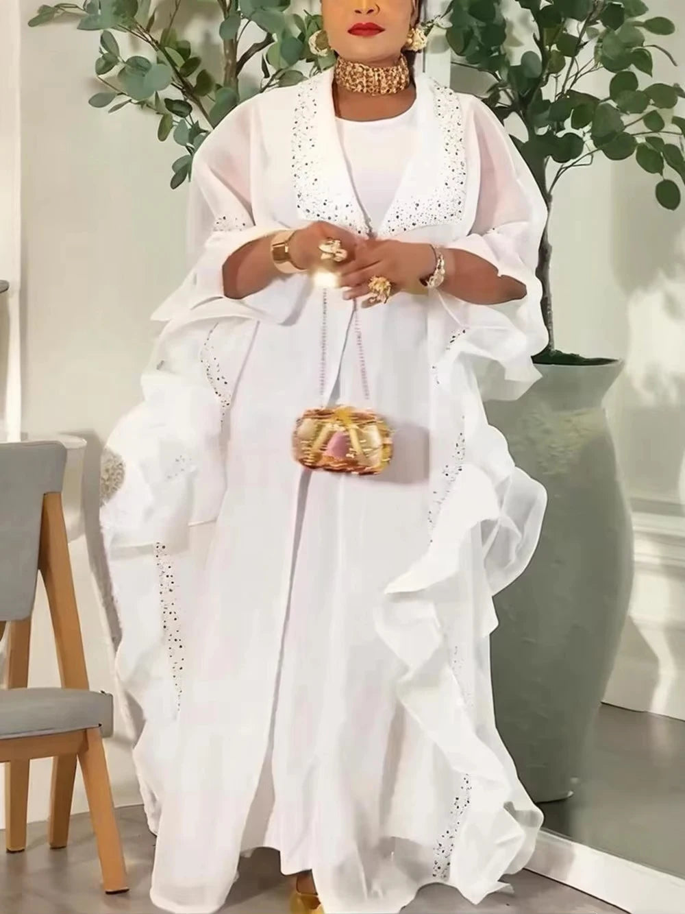 Traditional Dresses For Women Turkey African Dashiki 2 PCS Set Clothing