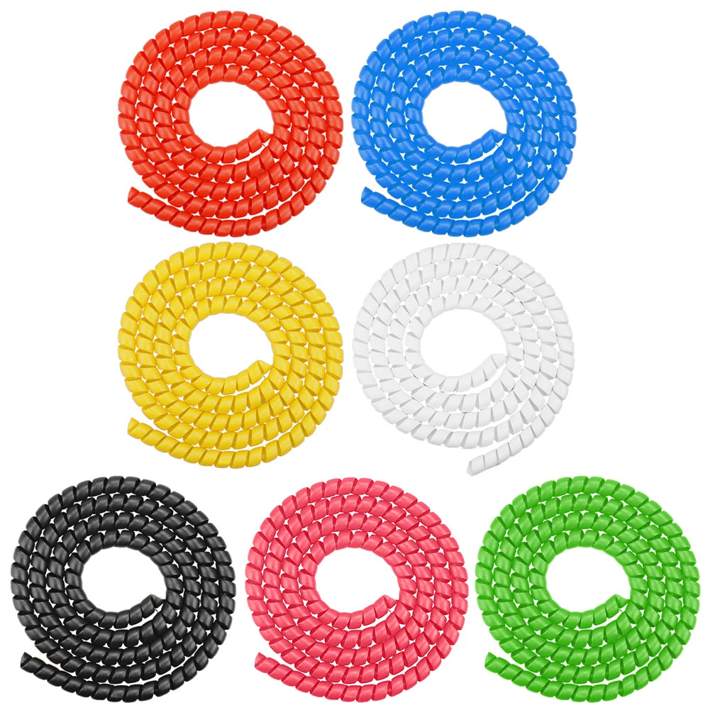 1.3m Winding Cable Wire Protector Cover Universal Line Organizer Pipe