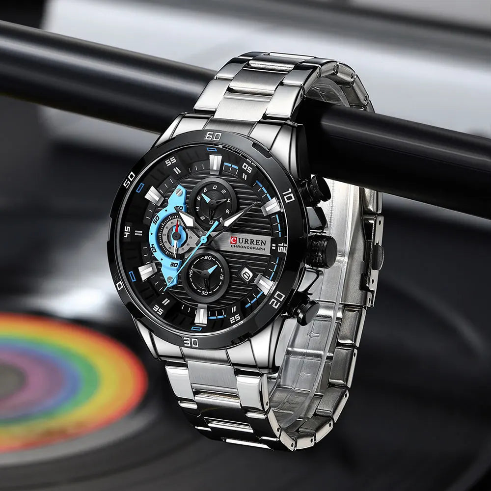 Men's Stainless Steel Chronograph Watch