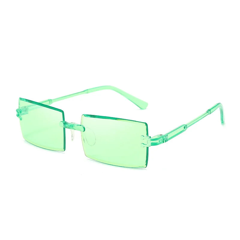 Rivet Rectangle Sunglasses