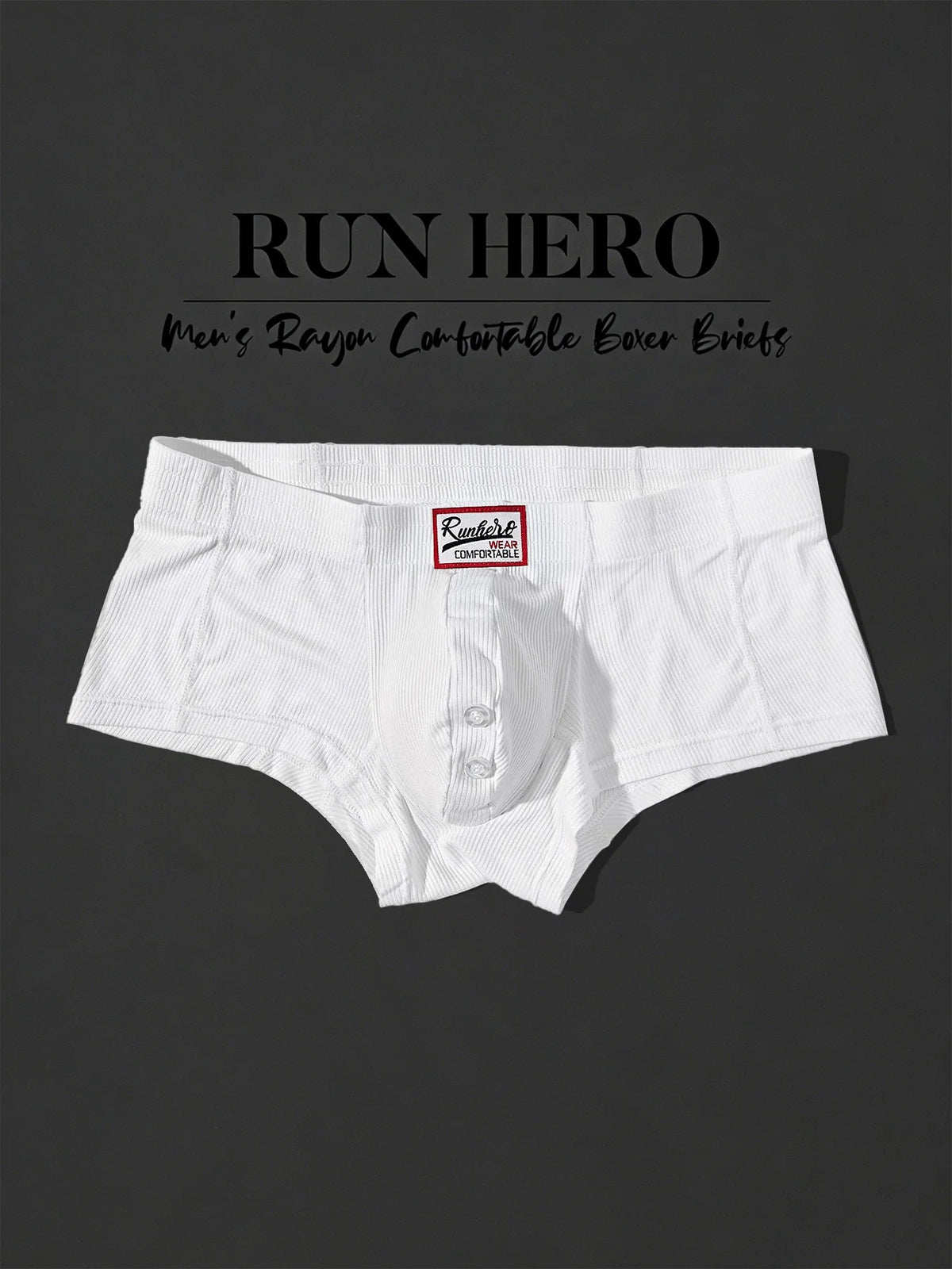 Men's Button Pouch Low-Rise Boxers